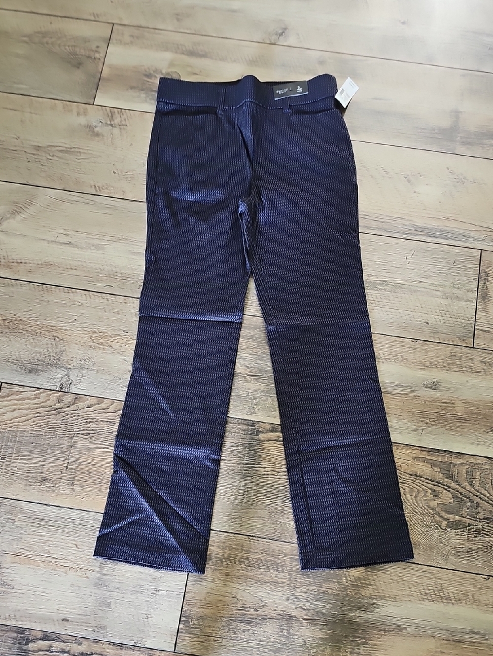 Maurices Dark Navy Textured Bootcut Pants